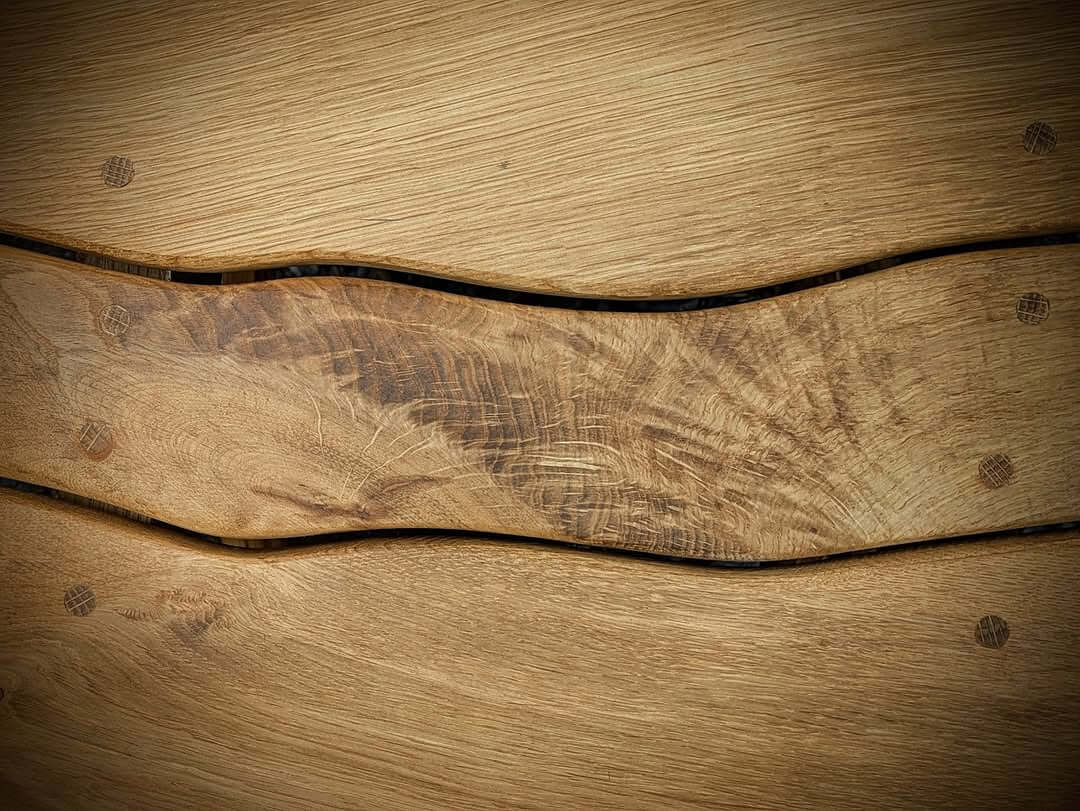Large Rustic Salvaged Oak Garden Bench. Handmade in Wales, UK