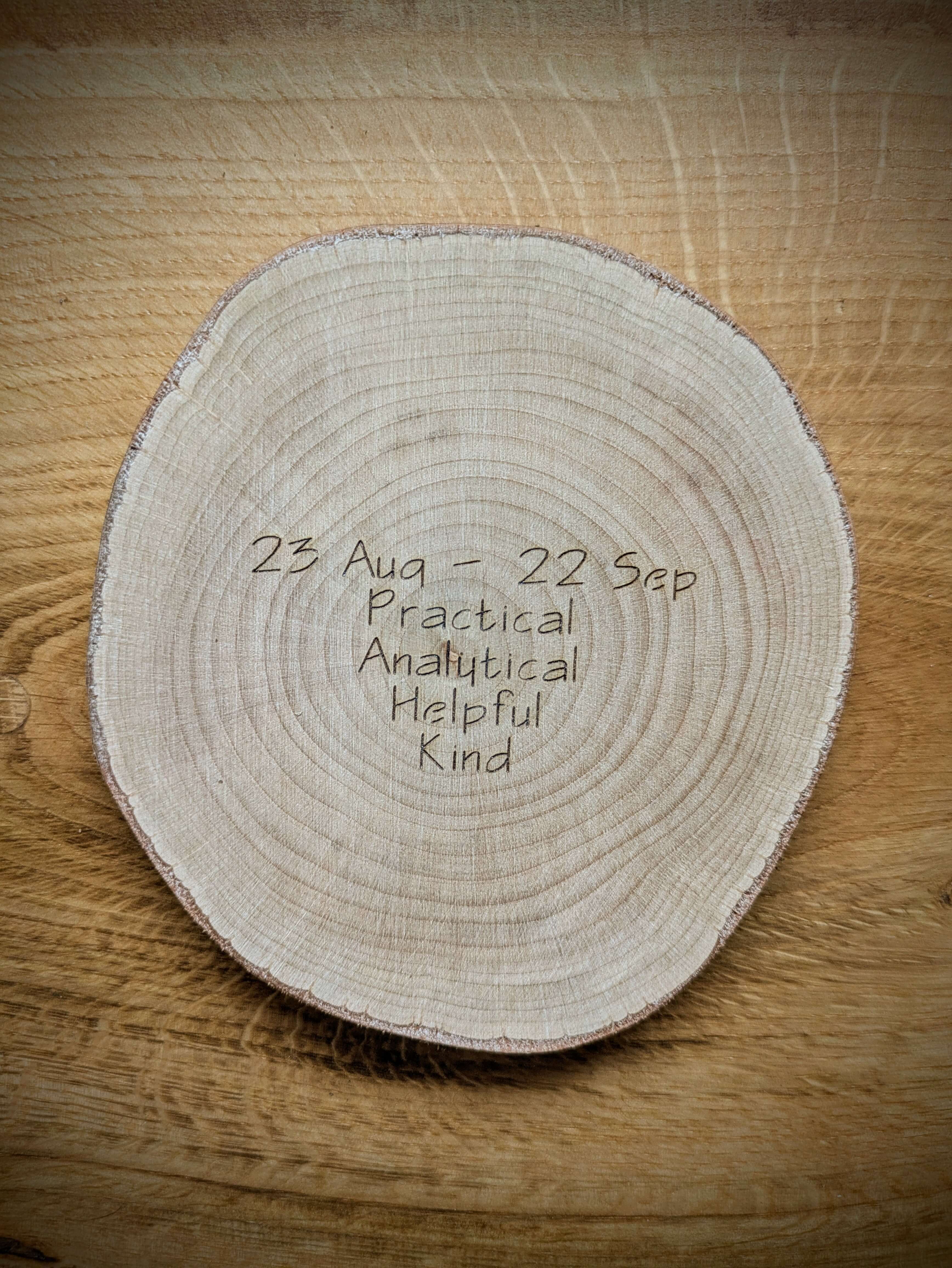 Zodiac Kosmic Coaster on reclaimed Welsh timber