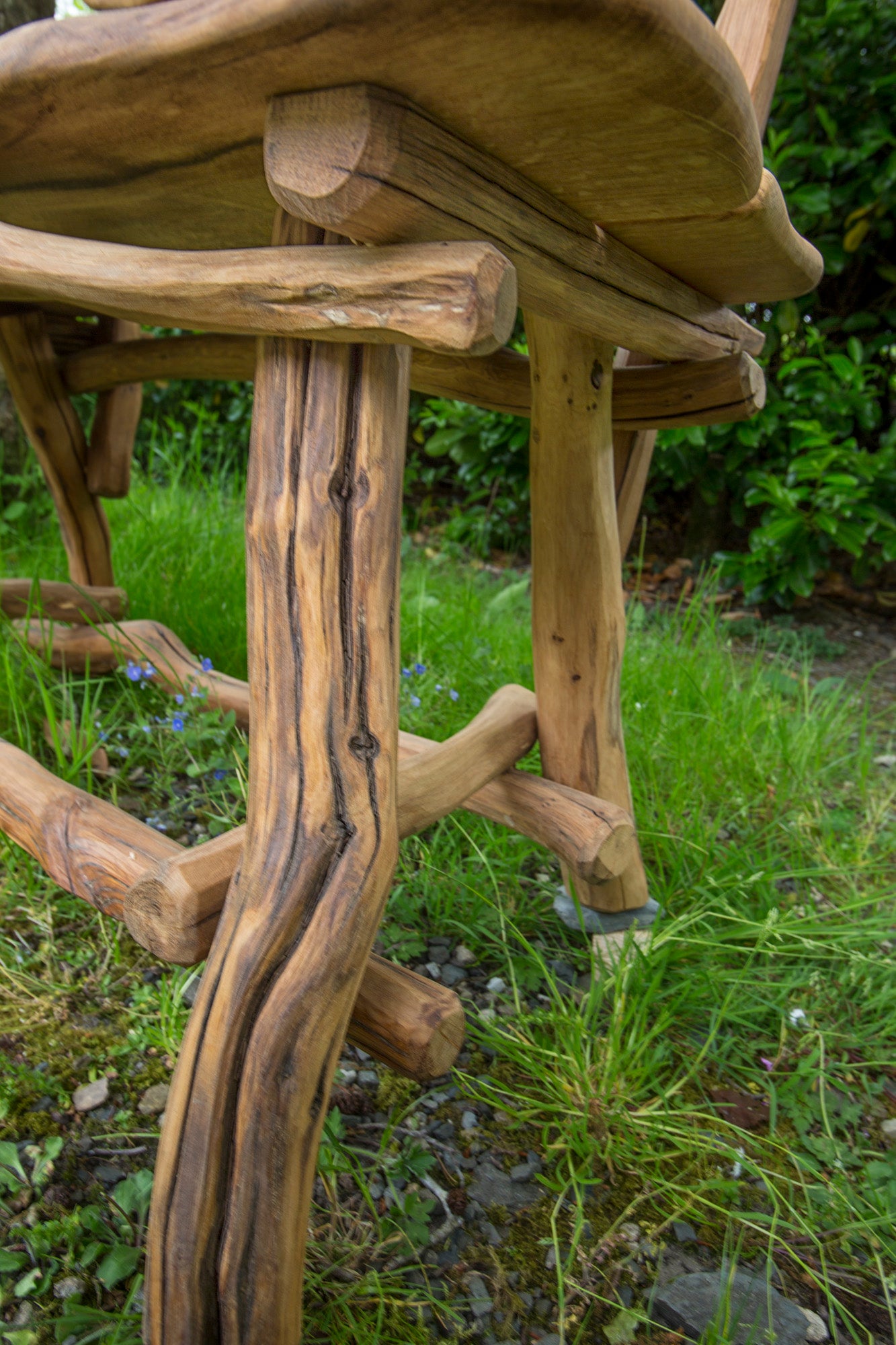 Rustic Salvaged Oak Garden, Kitchen or Cosy Fireplace Bench. Handmade in Wales, UK