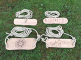A picture of some rope swings made on a Taran Eco Designs course