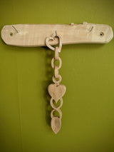 Open, Heart, Chain Welsh Love Spoon