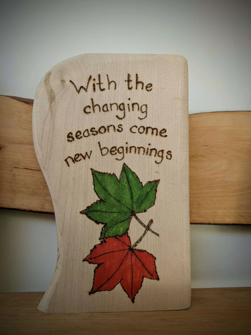 Changing Seasons Pyrography