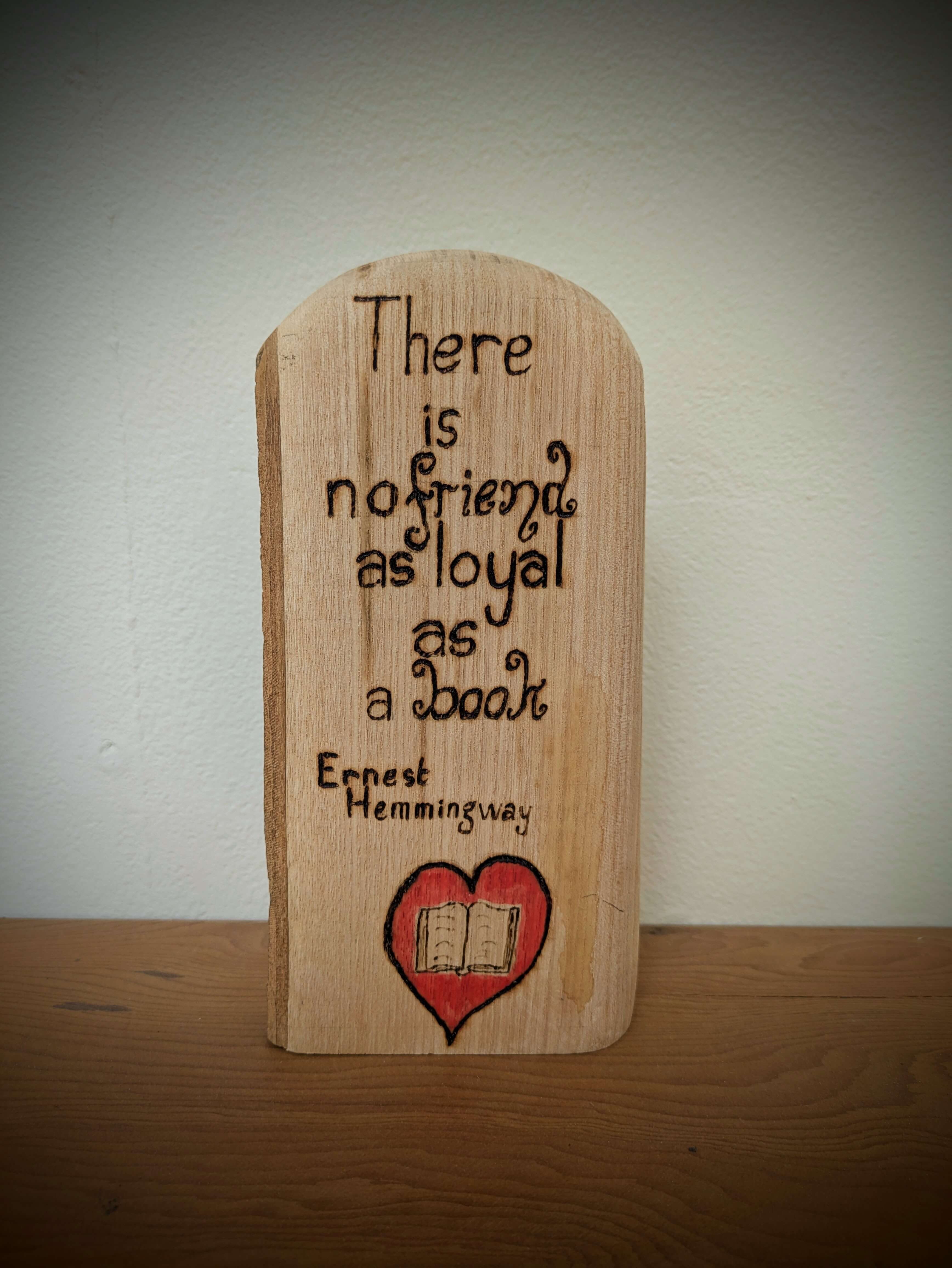 Love & Friendship Pyrography