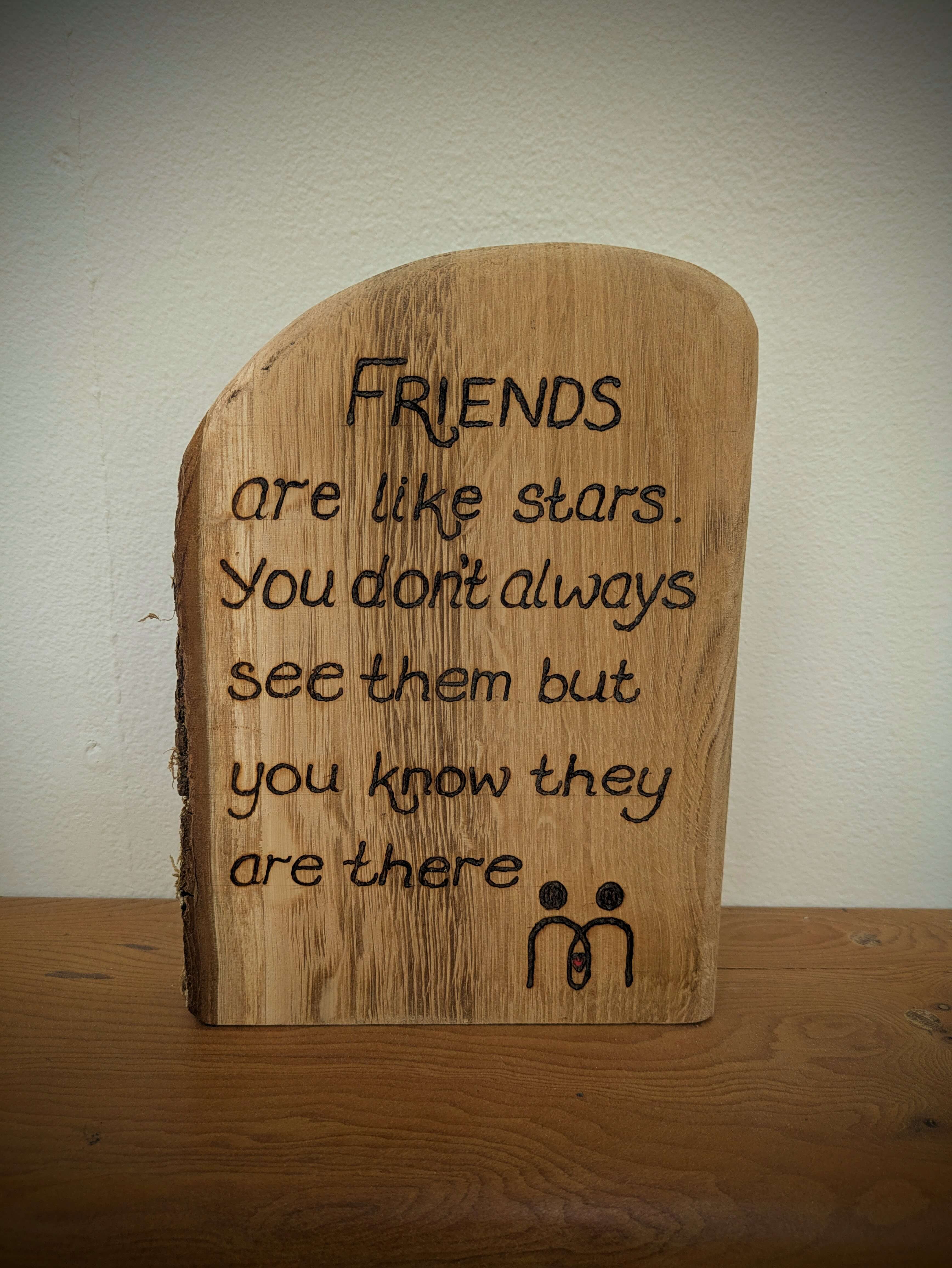 Love & Friendship Pyrography