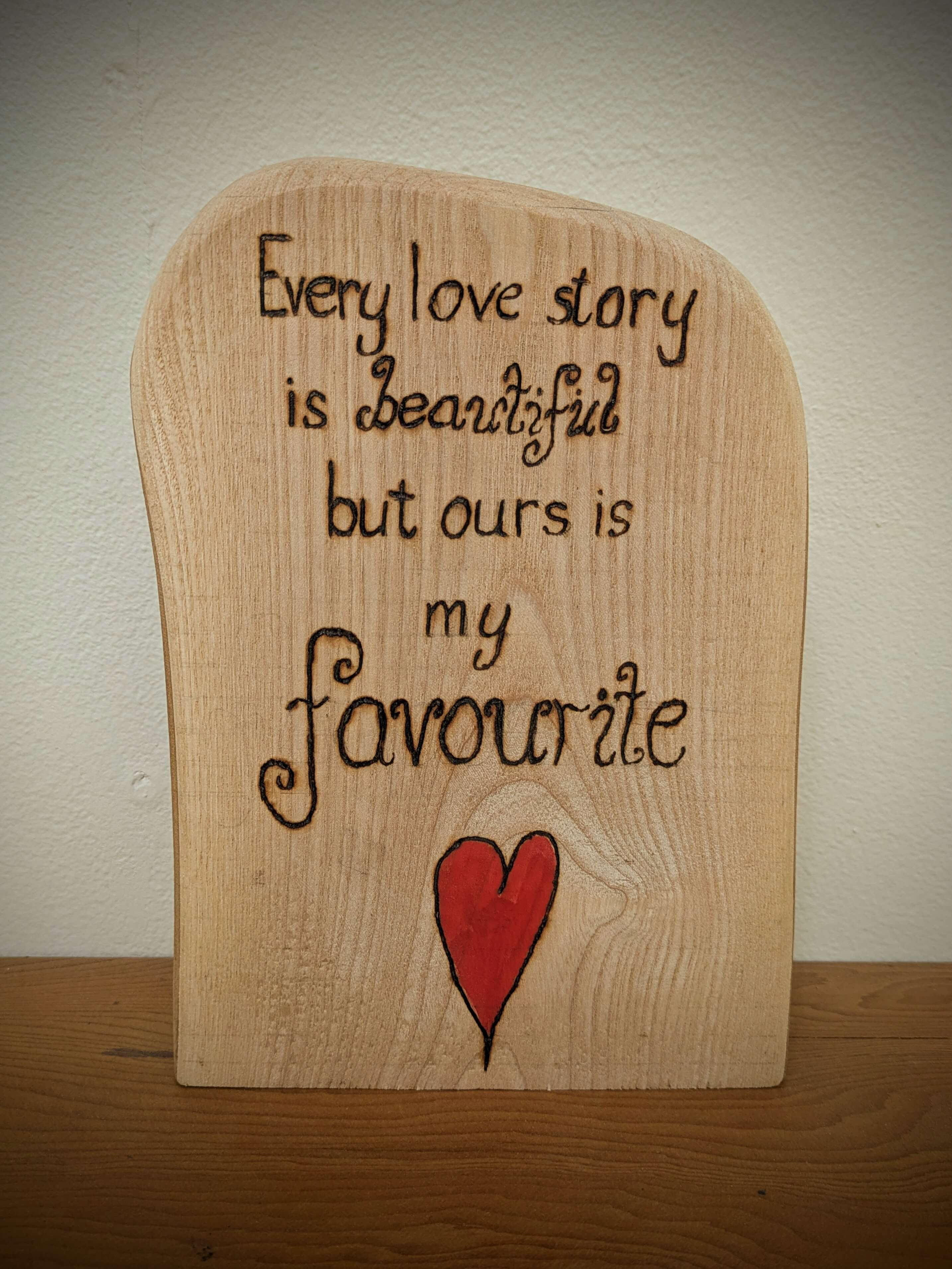 Love & Friendship Pyrography