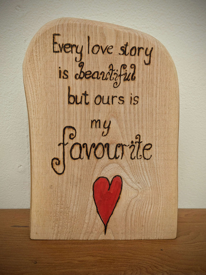 Love & Friendship Pyrography