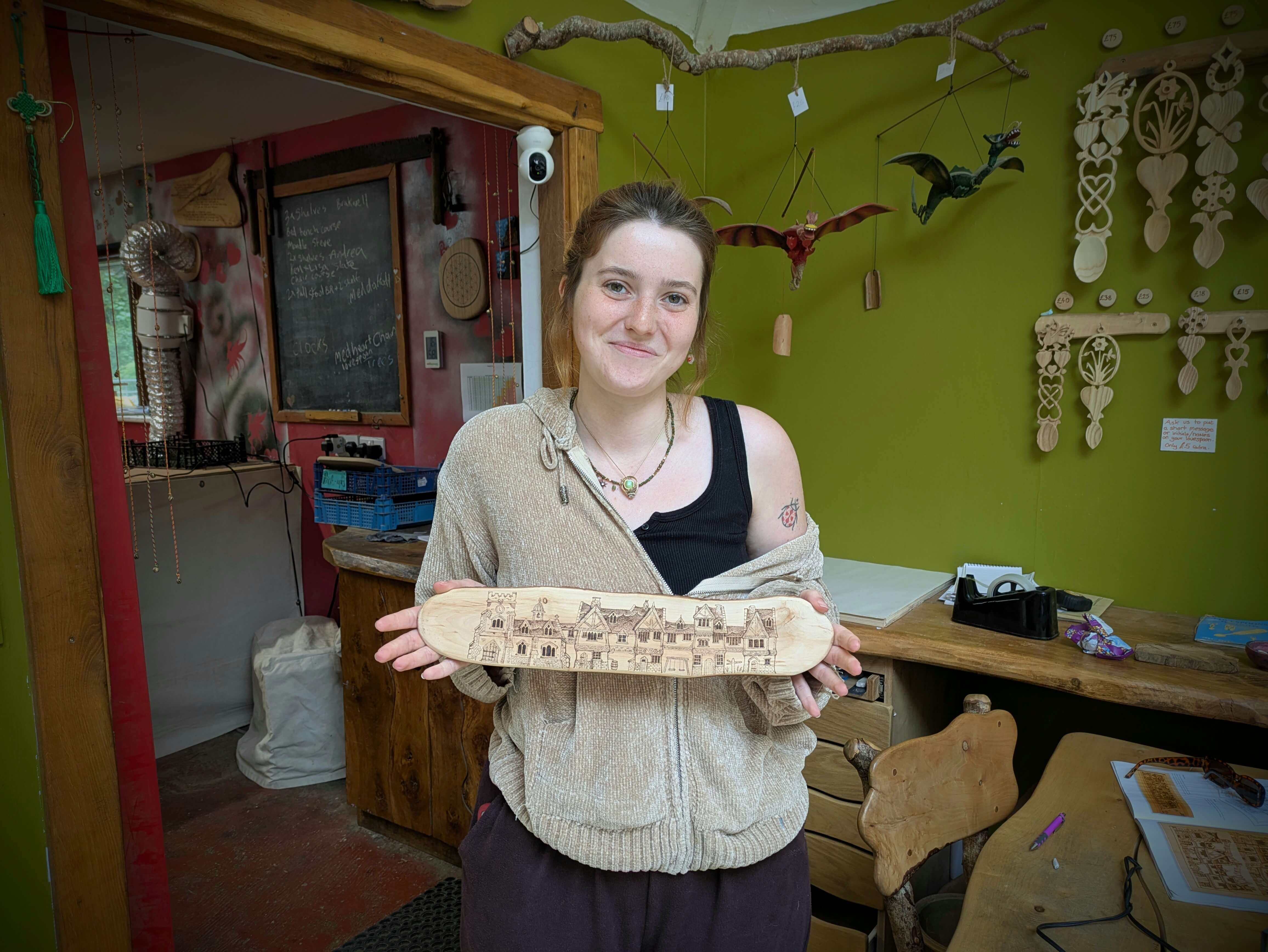 A pyrography/ woodburning workshop